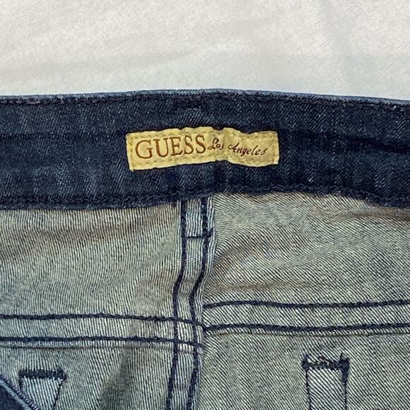 Guess Los Angeles Jeans Pants Women Size 31 Dark Wash Regular Fit Pants - Picture 2 of 4